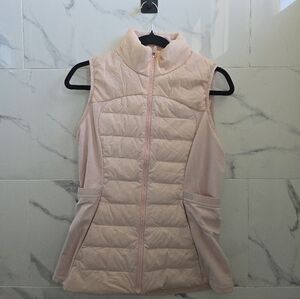 Lululemon Athletica Light Pink Quilted Puffer Vest